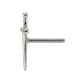 Excalibur Sword – 14K Gold Threadless/Threaded End - piercing - zone.com