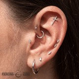 Excalibur Sword – 14K Gold Threadless/Threaded End - piercing - zone.com