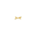 Excite Pin - 14K Gold X Threadless End - piercing - zone.com