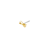 Excite Pin - 14K Gold X Threadless End - piercing - zone.com