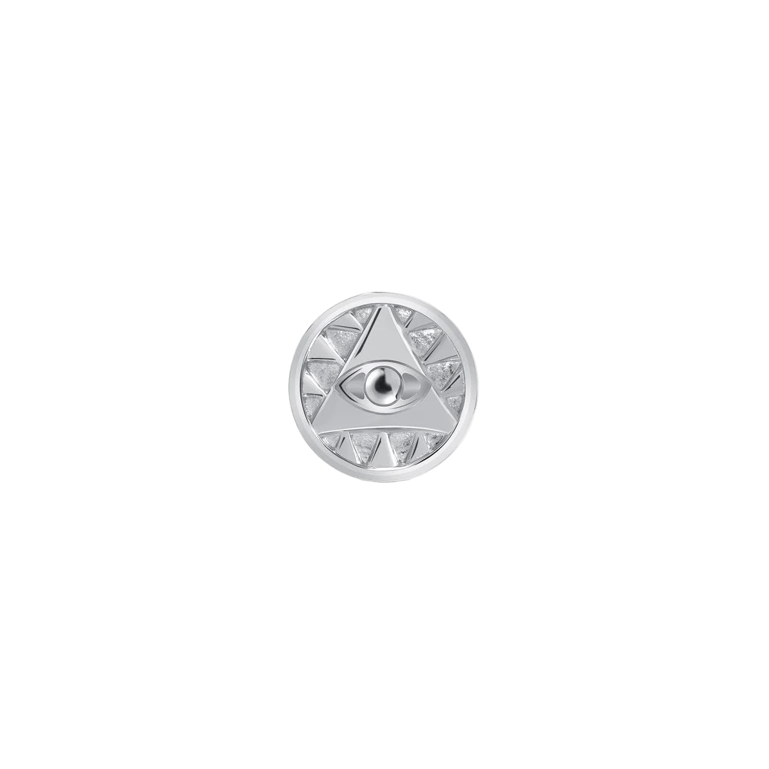 Eye of Providence – 14K Gold Threadless End - piercing - zone.com