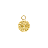 Eye of Providence Charm – 14K Gold Dangle - piercing - zone.com