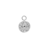 Eye of Providence Charm – 14K Gold Dangle - piercing - zone.com
