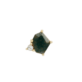 ELICIT - MOSS AGATE + CZ - THREADLESS END piercing-zone.com
