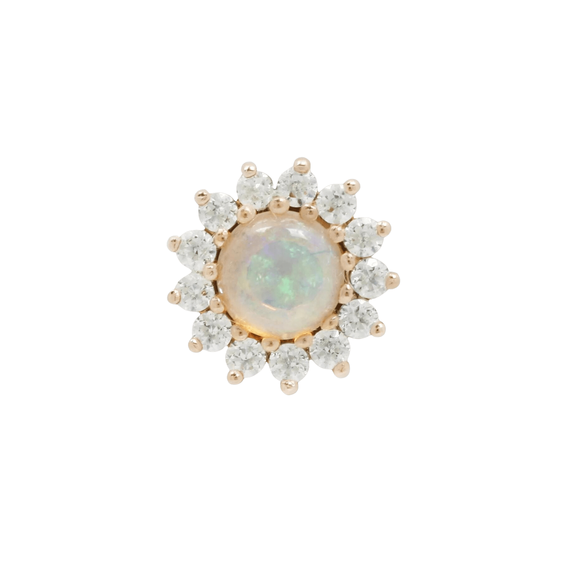 DELPHINE OPAL + CZ - THREADLESS END piercing-zone.com