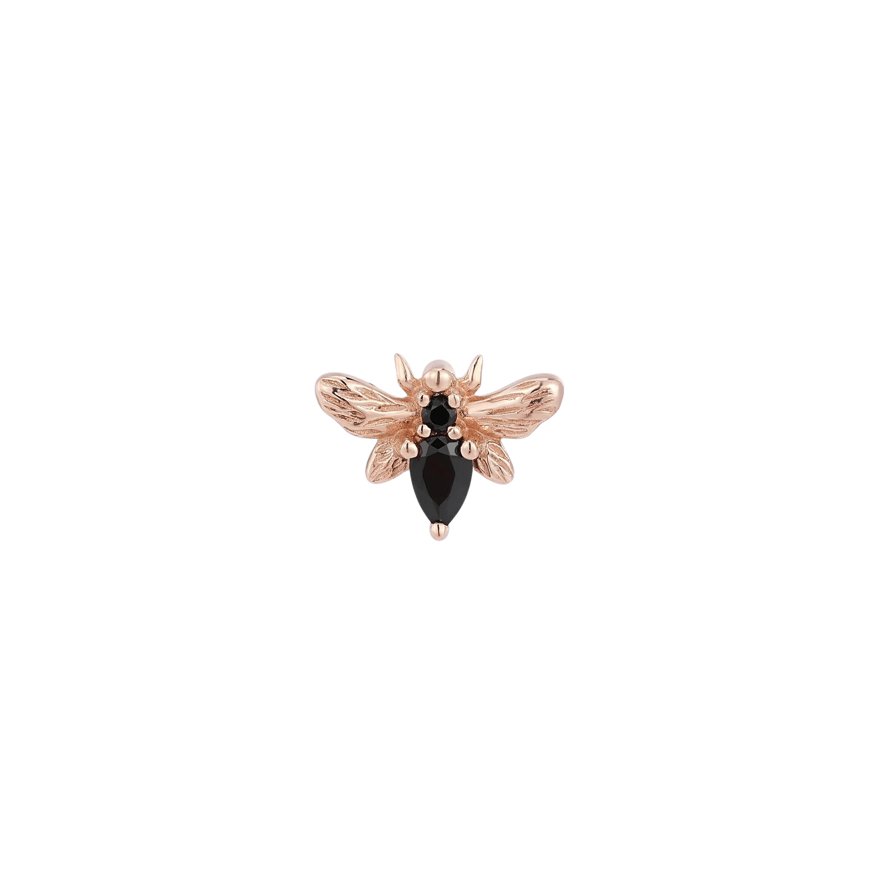 BEE CHIC - BLACK SPINEL - THREADLESS END piercing-zone.com