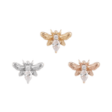 BEE CHIC - CZ - THREADLESS END piercing-zone.com