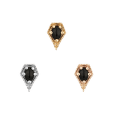 CADENCE - BLACK SPINEL - THREADLESS END piercing-zone.com