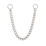Faceted Chain – Solid 14K Gold Connector Chain - piercing - zone.com