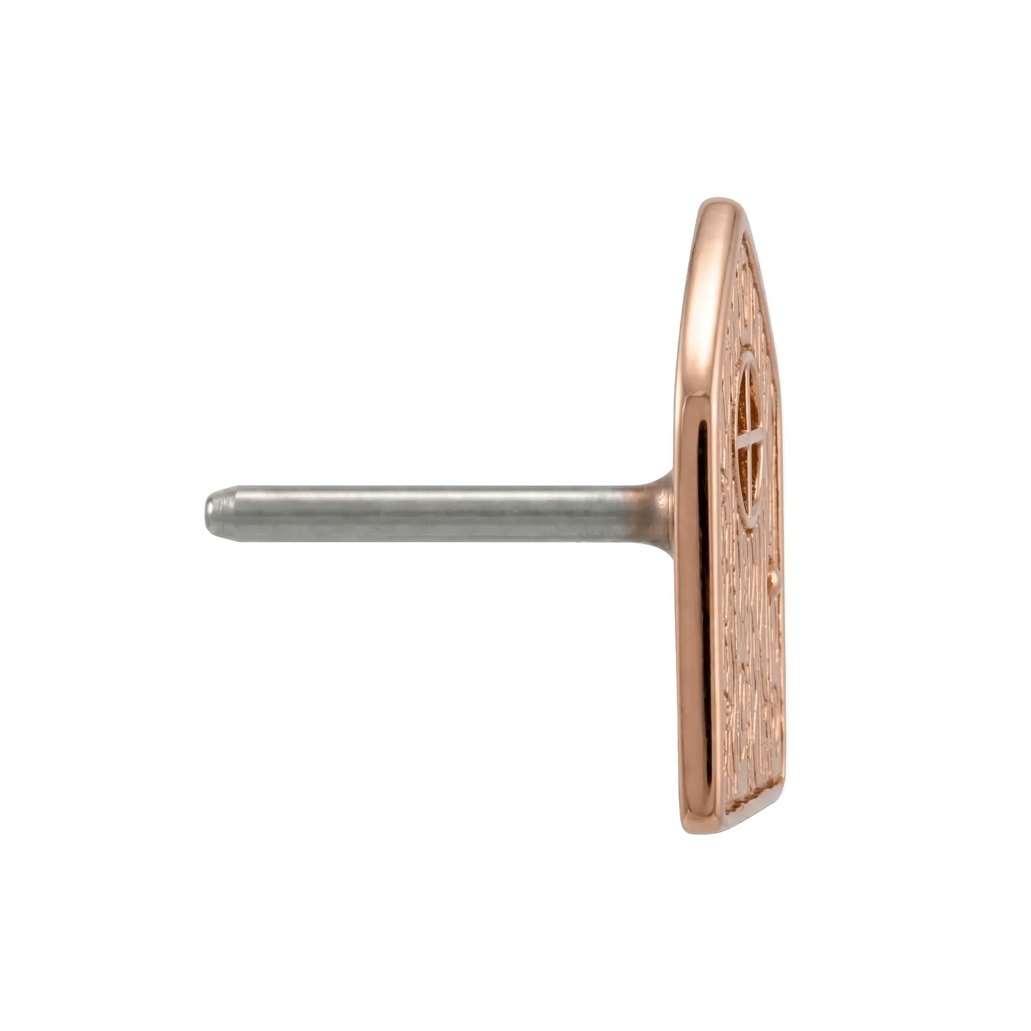 Fairy Door - 14K Gold Threadless/Threaded End - piercing - zone.com