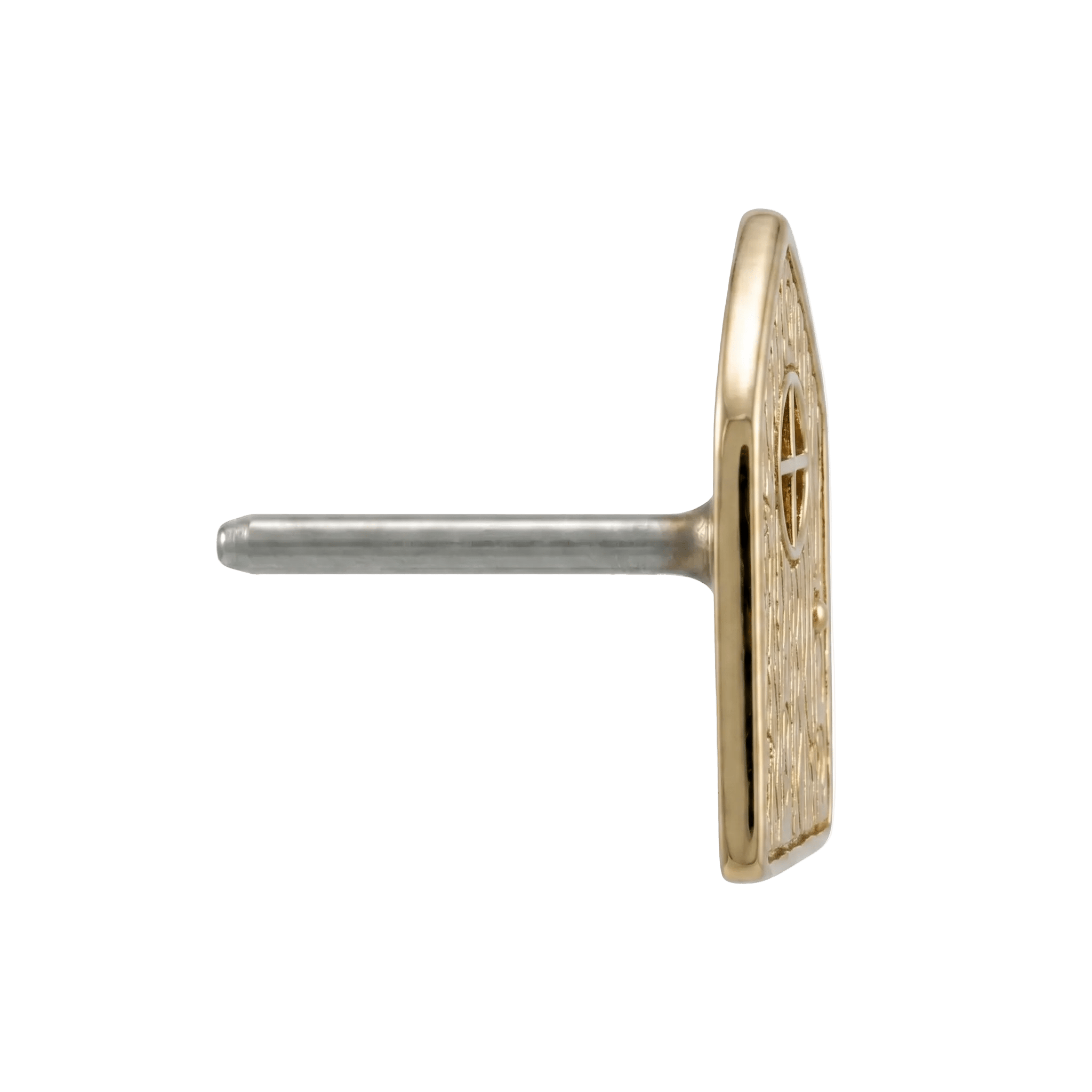 Fairy Door - 14K Gold Threadless/Threaded End - piercing - zone.com