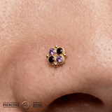 Fancy - 14K Gold Threadless/Threaded - piercing - zone.com