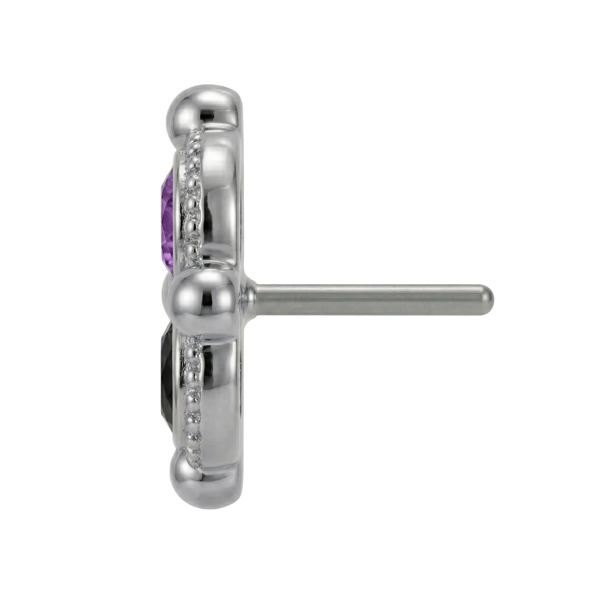 Fancy - 14K Gold Threadless/Threaded - piercing - zone.com