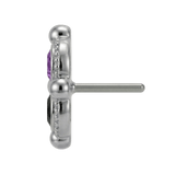 Fancy - 14K Gold Threadless/Threaded - piercing - zone.com