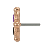 Fancy - 14K Gold Threadless/Threaded - piercing - zone.com