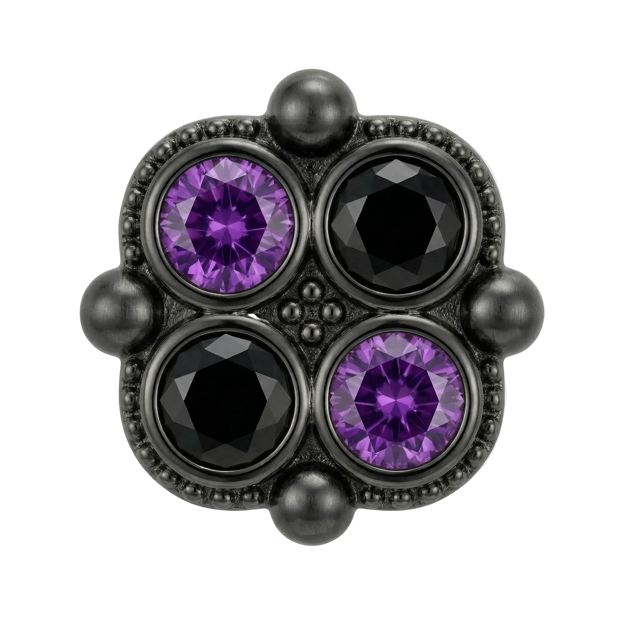 Fancy - 14K Gold Threadless/Threaded - piercing - zone.com