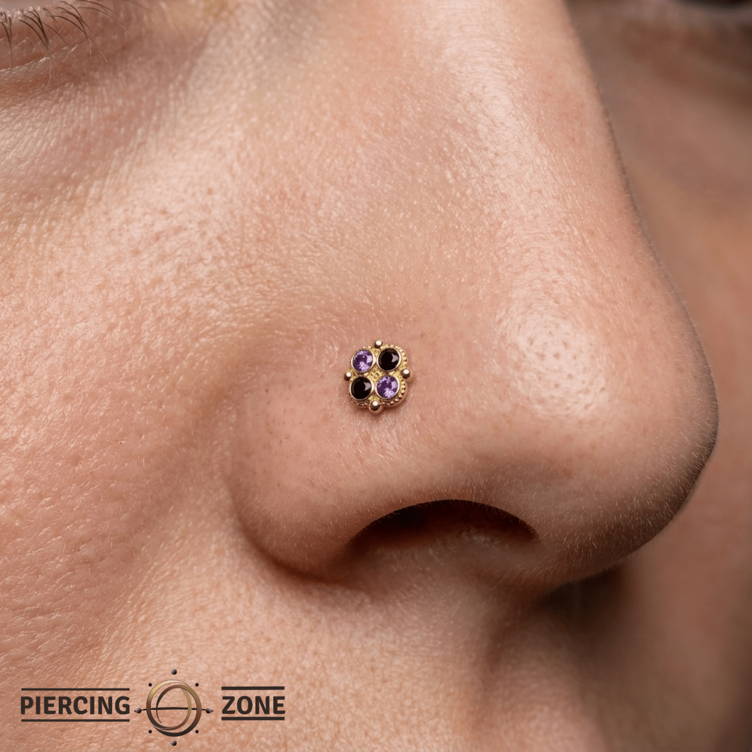 Fancy - 14K Gold Threadless/Threaded - piercing - zone.com