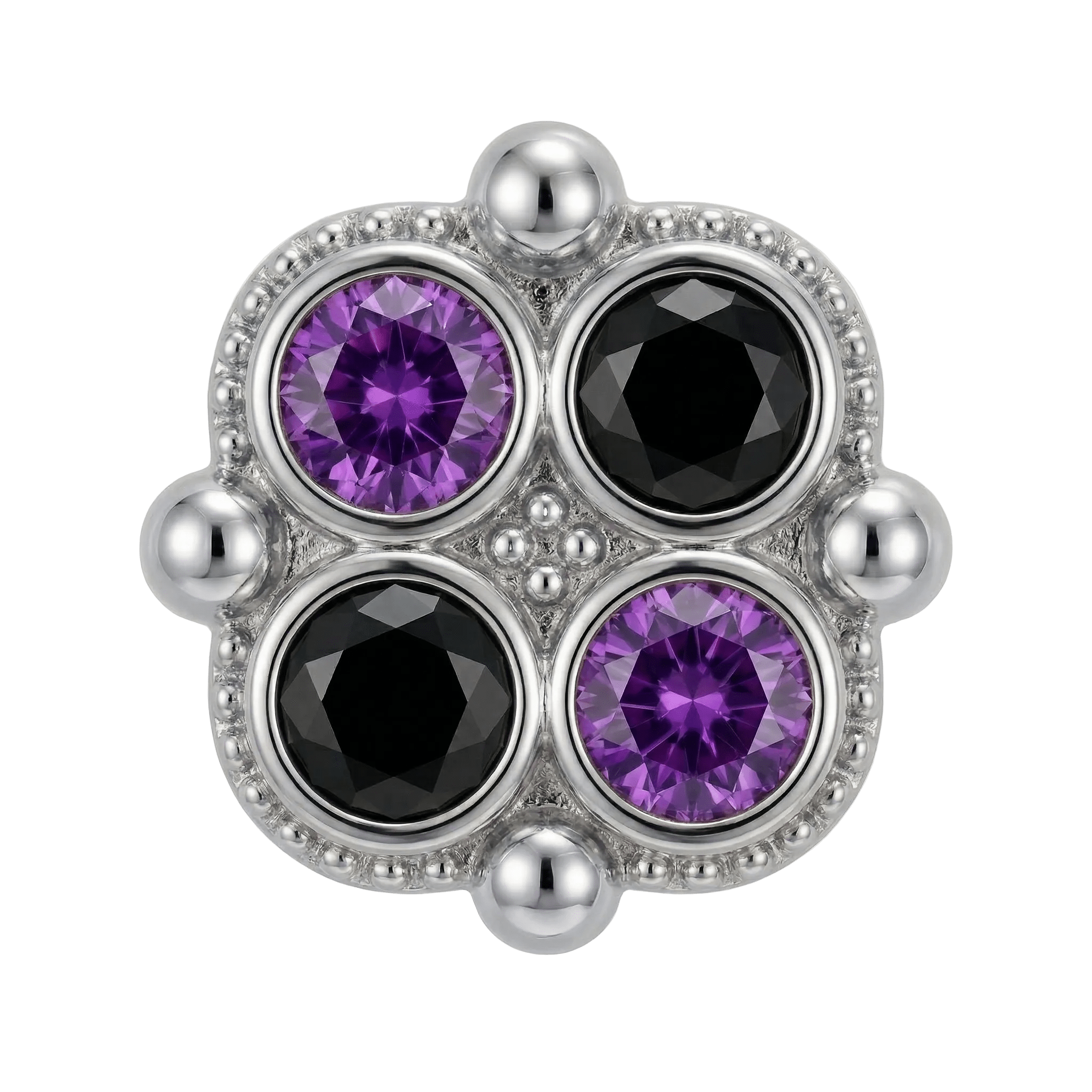 Fancy - 14K Gold Threadless/Threaded - piercing - zone.com