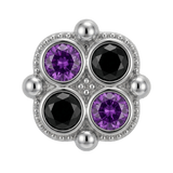 Fancy - 14K Gold Threadless/Threaded - piercing - zone.com