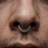 Fatale Continuous Ring - 14K Gold Seamless Ring - piercing - zone.com