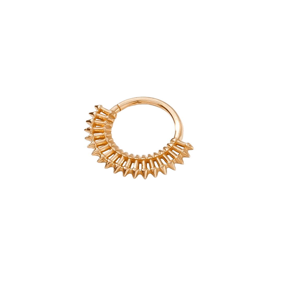 Fatale Continuous Ring - 14K Gold Seamless Ring - piercing - zone.com