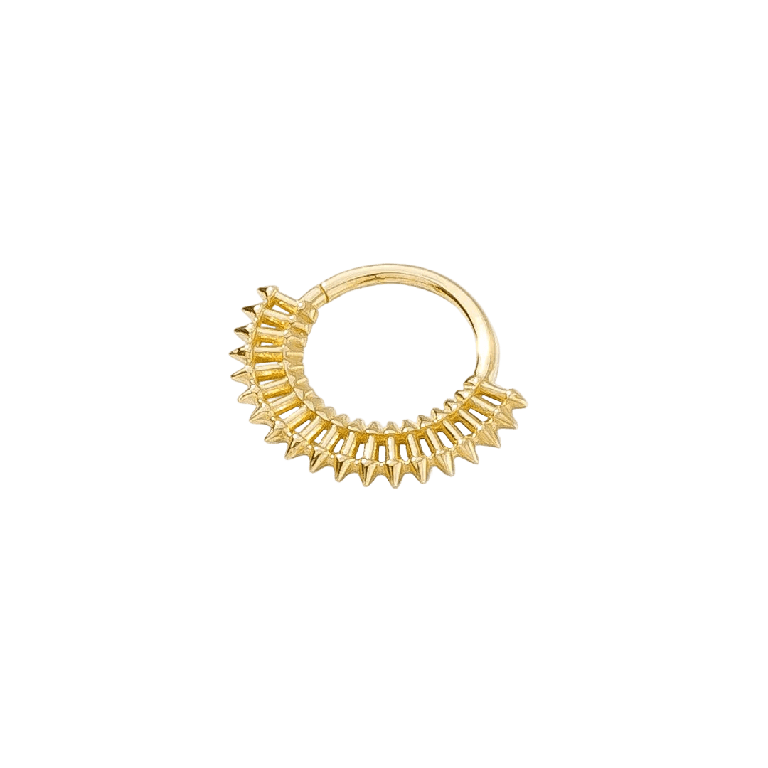 Fatale Continuous Ring - 14K Gold Seamless Ring - piercing - zone.com