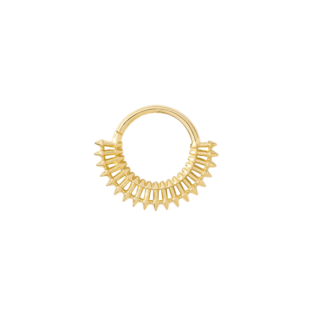 Fatale Continuous Ring - 14K Gold Seamless Ring - piercing - zone.com