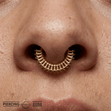 Fatale Continuous Ring - 14K Gold Seamless Ring - piercing - zone.com