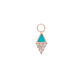 ALMOST FAMOUS - TURQUOISE + CZ - CHARM piercing-zone.com