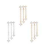 CASCADE - CZ - GOLD THREADLESS END piercing-zone.com