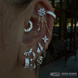 Feeling Myself – 14K Gold Swarovski CZ Cluster Threadless End - piercing - zone.com