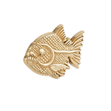 Ferocious Piranha – 14K Gold Threadless/Threaded End - piercing - zone.com