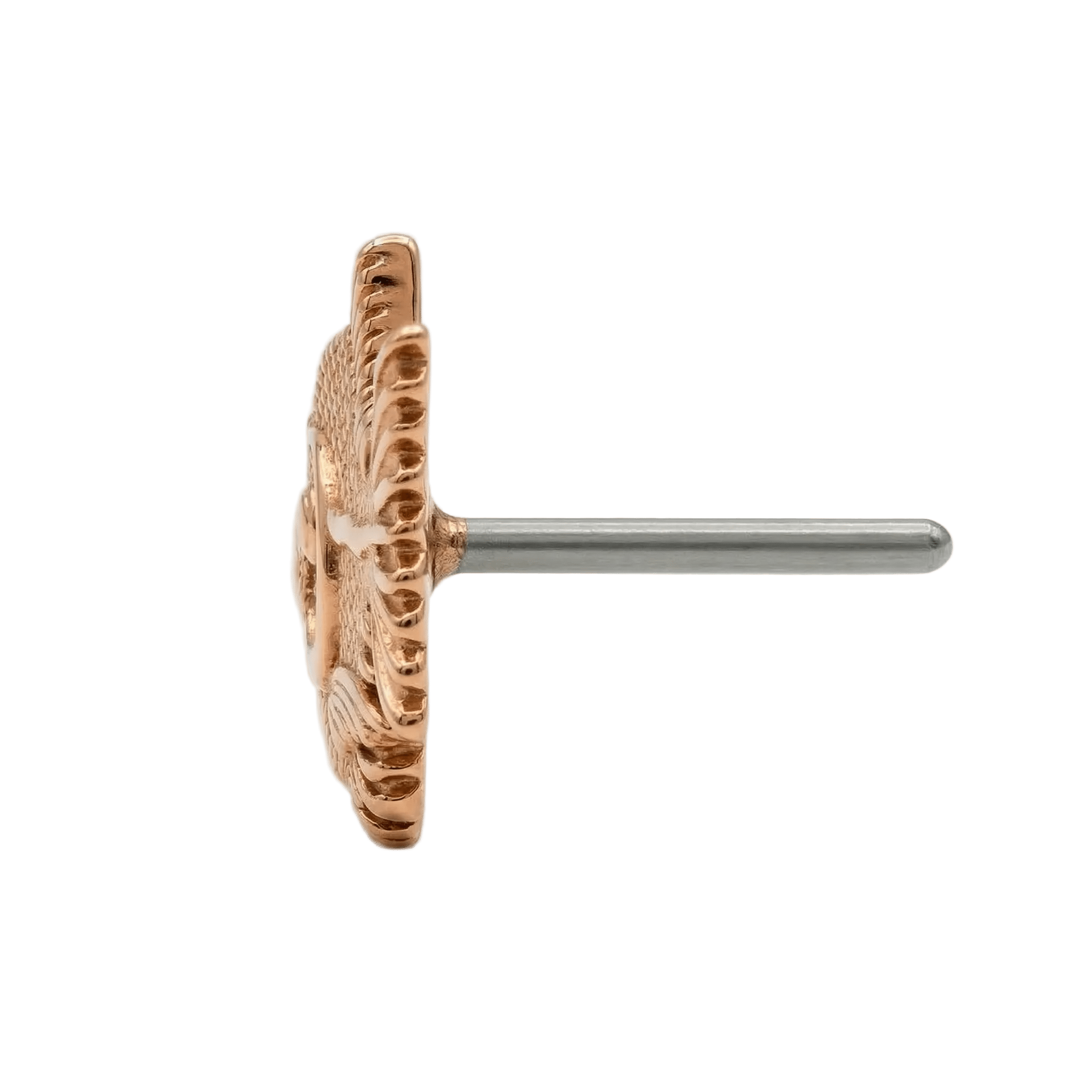 Ferocious Piranha – 14K Gold Threadless/Threaded End - piercing - zone.com