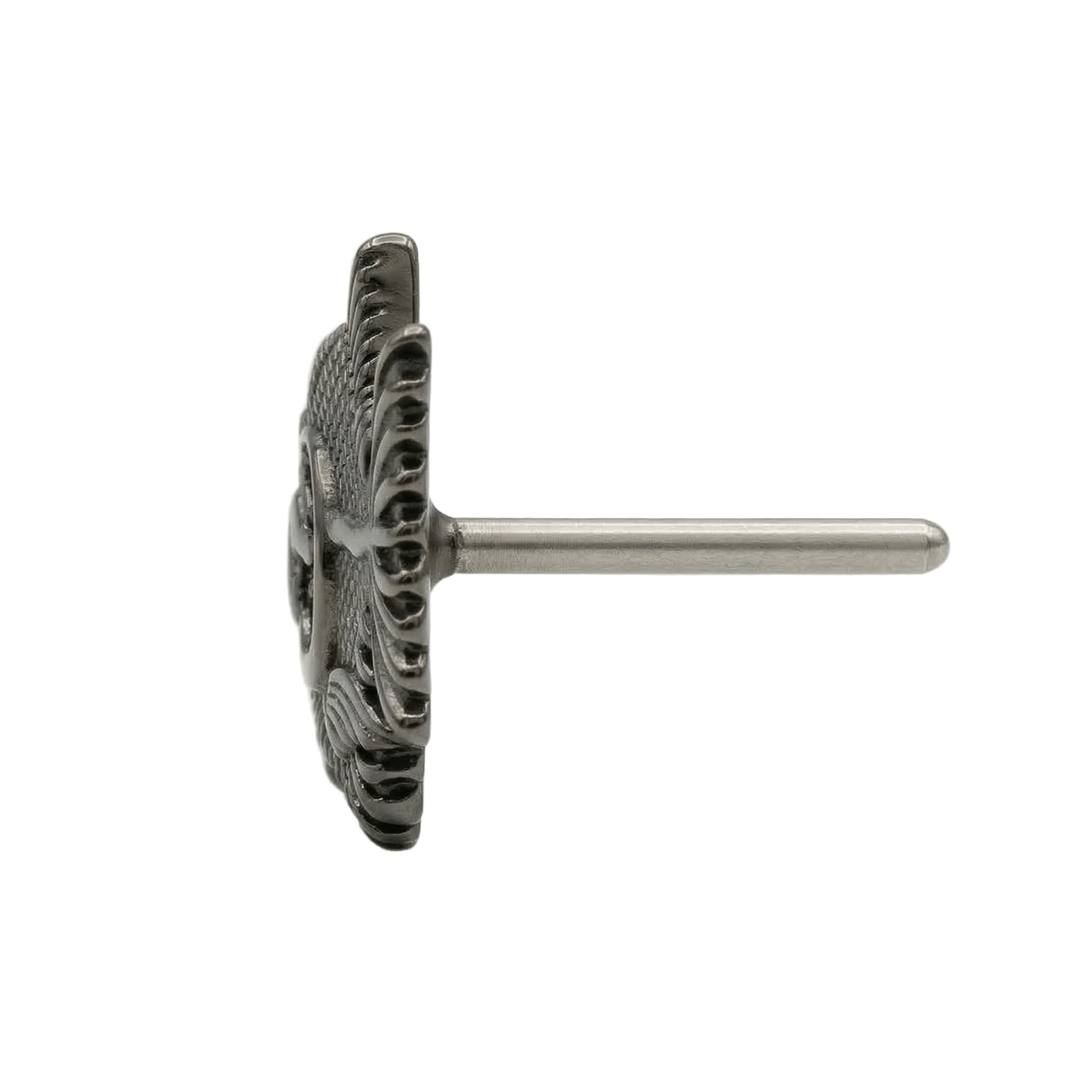 Ferocious Piranha – 14K Gold Threadless/Threaded End - piercing - zone.com