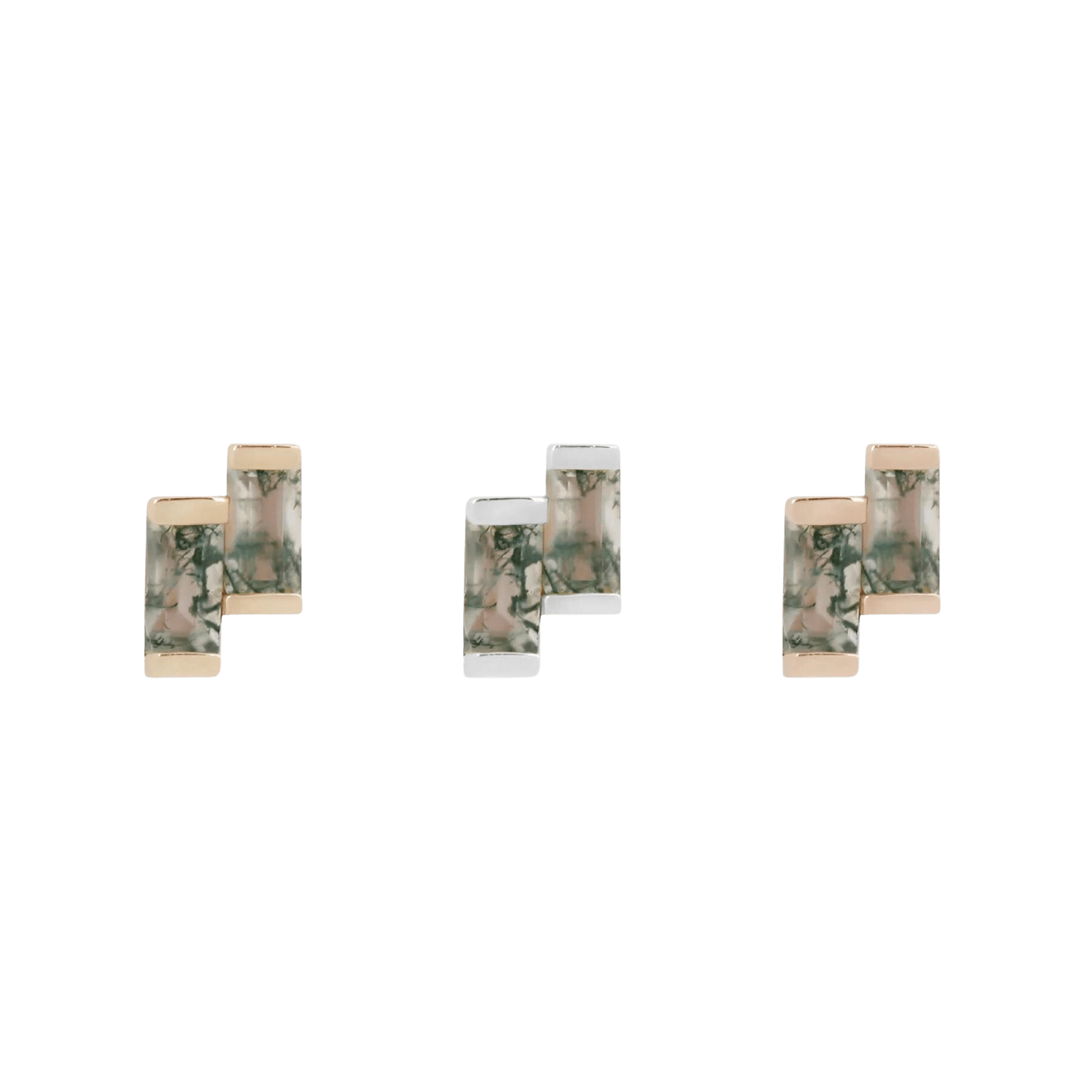 FERVOR - MOSS AGATE - THREADLESS END piercing-zone.com