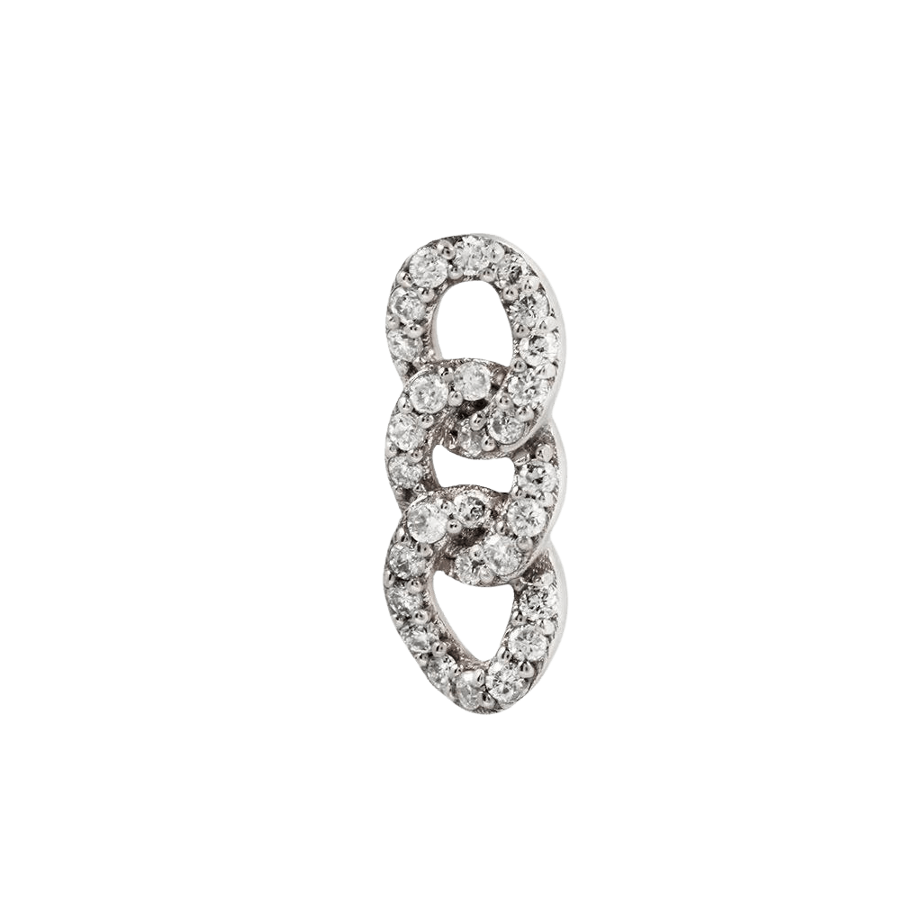 CHAINLINK - GENUINE DIAMOND THREADLESS END piercing-zone.com