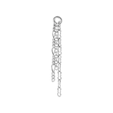 Figaro + Rolo + Razor Triple Chain – 14K Gold Piercing Chain - piercing - zone.com