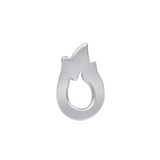 Fire Element – 14K/18K Gold Flat Symbolic Threadless End - piercing - zone.com