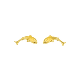 Fish – 14K Gold Threadless & Threaded End - piercing - zone.com