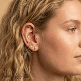 Fish – 14K Gold Threadless/Threaded End - piercing - zone.com