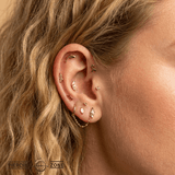 Fish – 14K Gold Threadless/Threaded End - piercing - zone.com