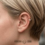 Fixed Marquise 6 - Prong Seamless Ring – 14K Gold Design - piercing - zone.com