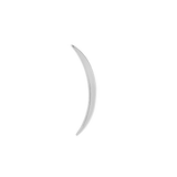 Flat Luna – 14K Gold Threadless & Threaded End - piercing - zone.com