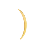 Flat Luna – 14K Gold Threadless & Threaded End - piercing - zone.com