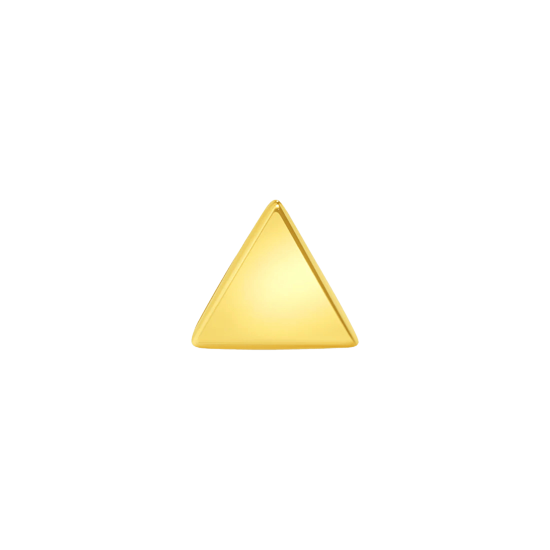 Flat Star – Solid 14K Gold Micro Star End - piercing - zone.com