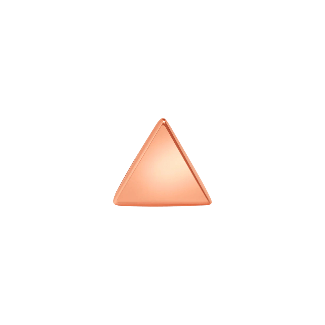 Flat Star – Solid 14K Gold Micro Star End - piercing - zone.com