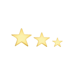 Flat Star – Solid 14K Gold Star End - piercing - zone.com