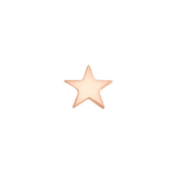 Flat Star – Solid 14K Gold Star End - piercing - zone.com