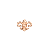 Fleur - de - lis – 14K Gold Threadless & Threaded End - piercing - zone.com