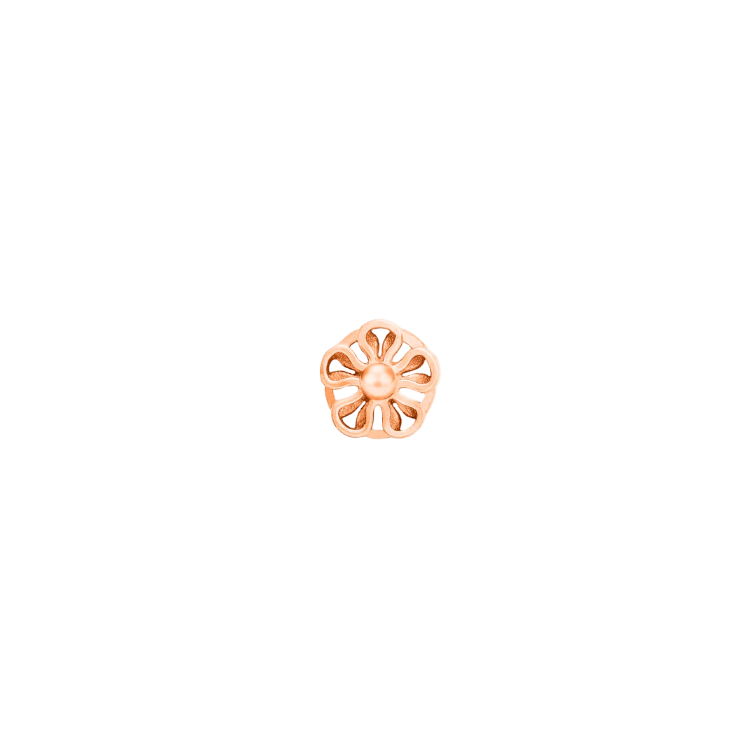 Flora – 14K Gold Threadless End - piercing - zone.com